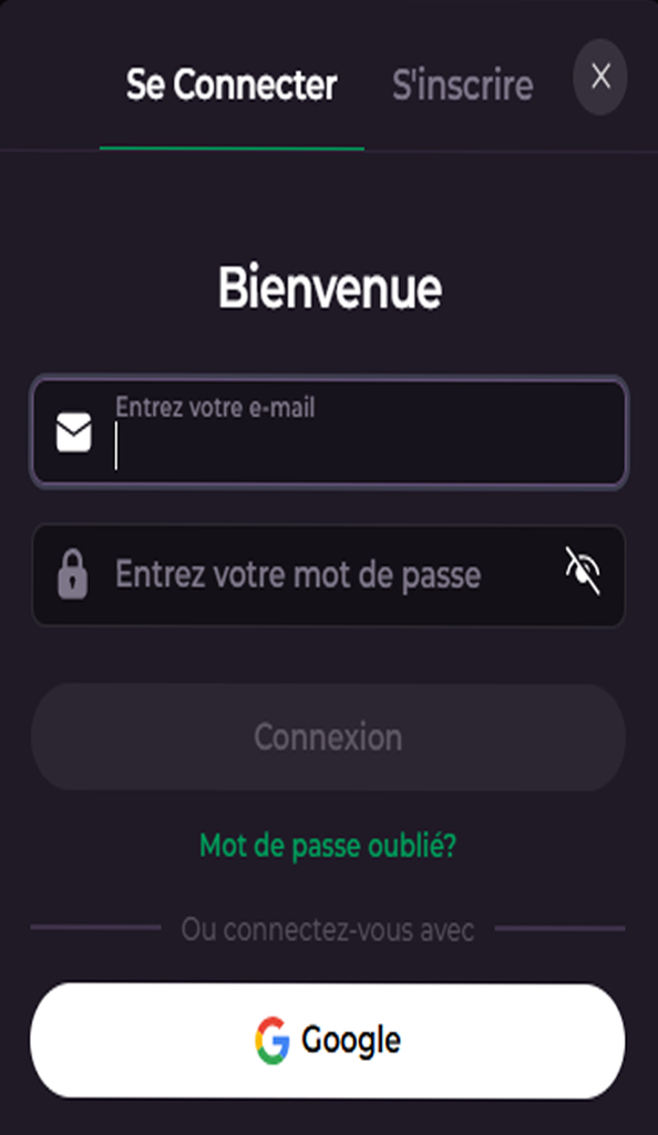 Connexion à l'application Rocky Spins Casino