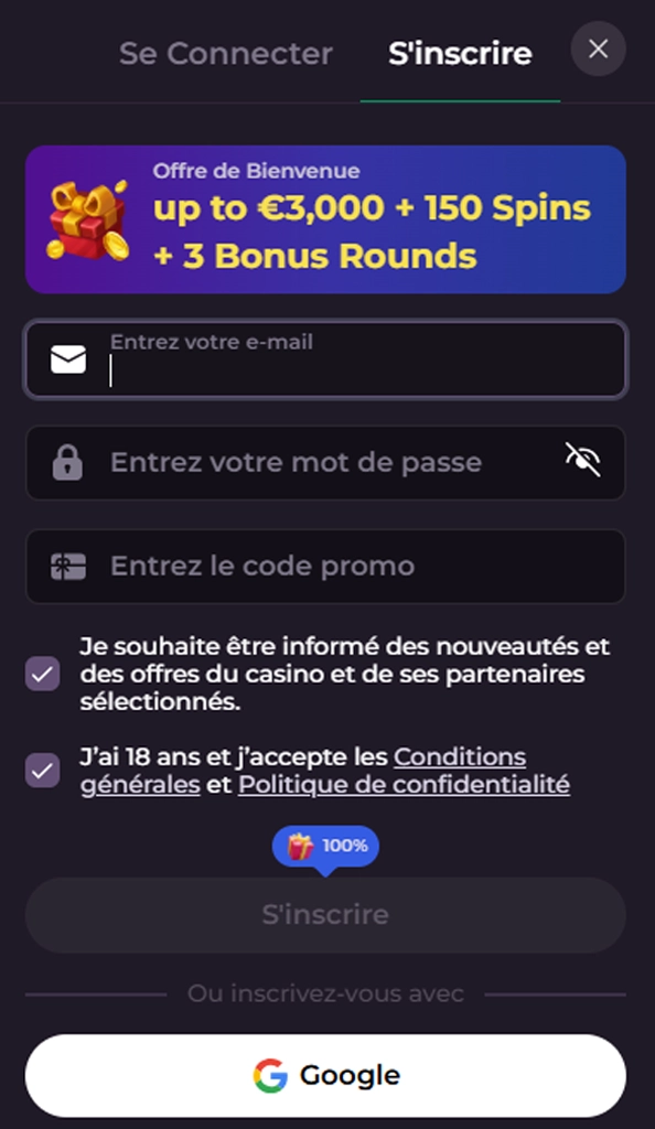 Connexion à Rocky Spin : Accès rapide au monde du jeu