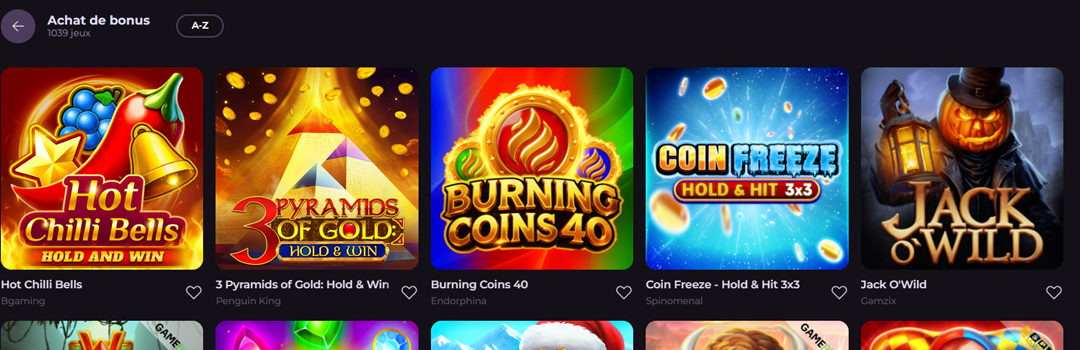 Rockyspin Achat de Bonus